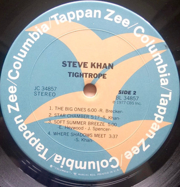 Steve Khan ~ Tightrope (Vinyl) - Djungel & Jazz