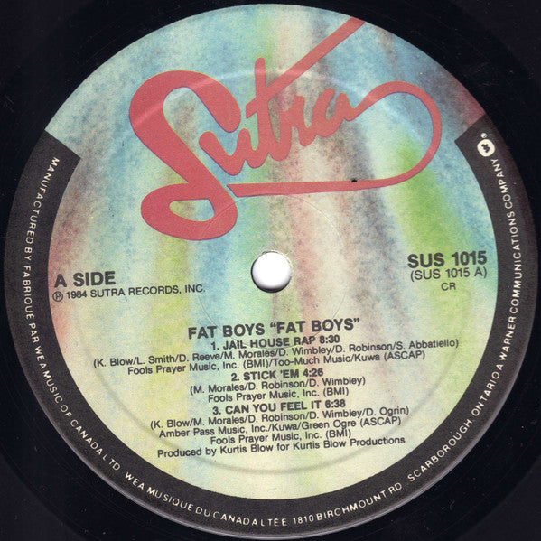 Fat Boys ~ Fat Boys (Vinyl) - Djungel & Jazz