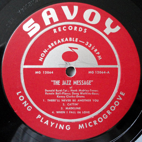 Donald Byrd, Hank Mobley, Horace Silver, Doug Watkins, John LaPorta, Ronnie Ball, Wendell Marshall, Kenny Clarke ~ The Jazz Message Of (Vinyl) - Djungel & Jazz