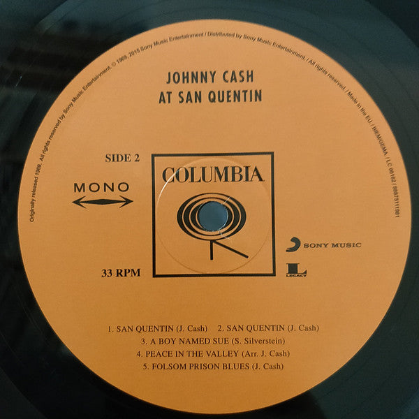 Johnny Cash ~ Johnny Cash At San Quentin (Vinyl) - Djungel & Jazz