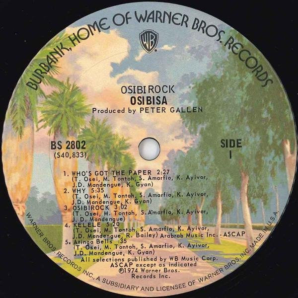 Osibisa ~ Osibirock (Vinyl) - Djungel & Jazz