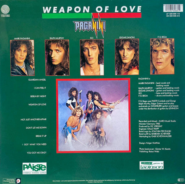 Paganini ~ Weapon Of Love (Vinyl) - Djungel & Jazz