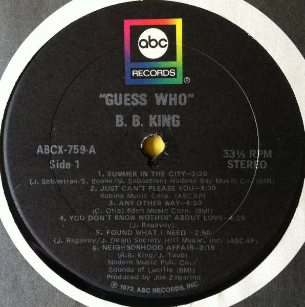 B.B. King ~ Guess Who (Vinyl) - Djungel & Jazz