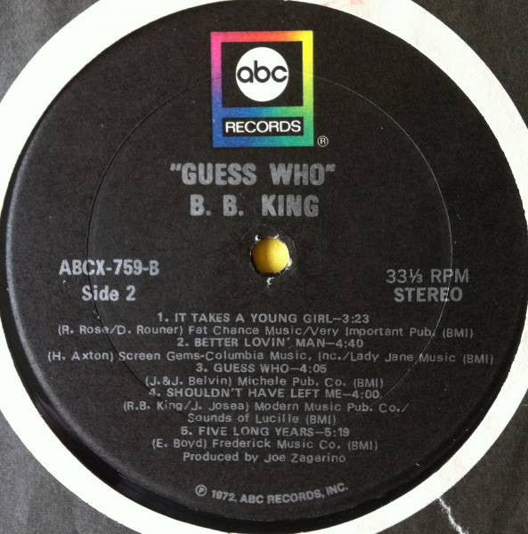 B.B. King ~ Guess Who (Vinyl) - Djungel & Jazz