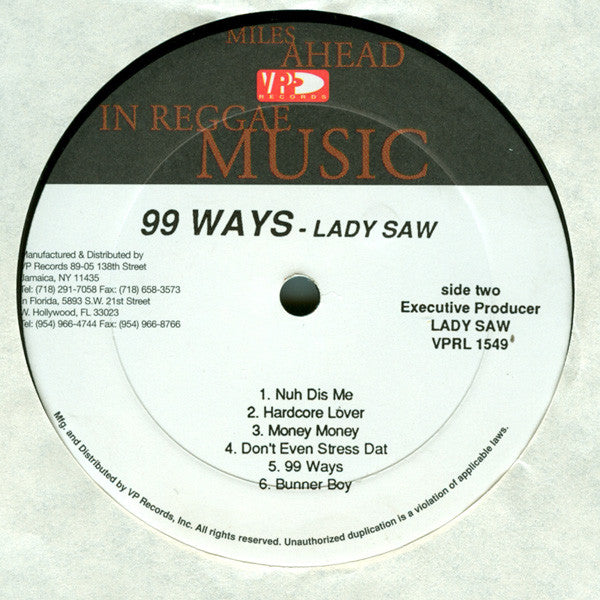 Lady Saw ~ 99 Ways (Vinyl) - Djungel & Jazz