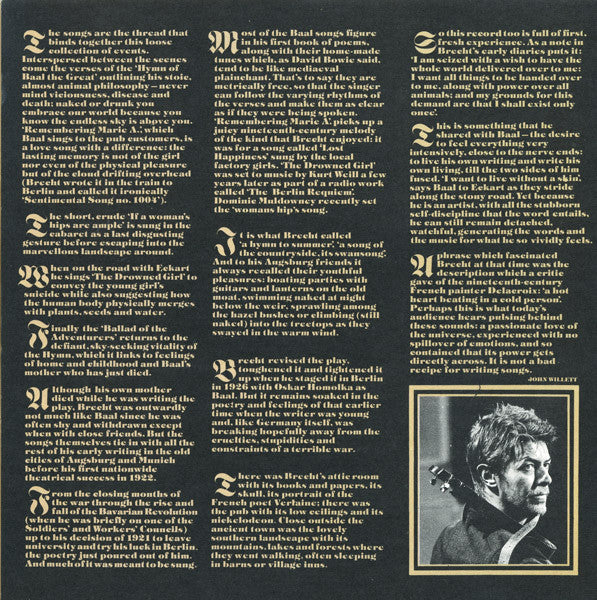 David Bowie ~ David Bowie In Bertolt Brecht's Baal (Vinyl) - Djungel & Jazz