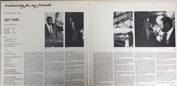 Oscar Peterson ~ Girl Talk (Vinyl) - Djungel & Jazz