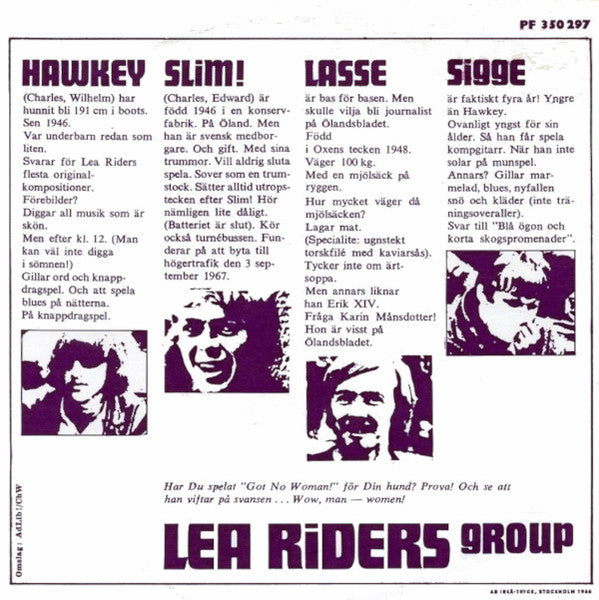Lea Riders Group ~ Got No Woman! / But I Am, And Who Cares? (Vinyl) - Djungel & Jazz