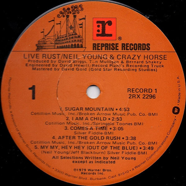 Neil Young & Crazy Horse : Live Rust (2xLP, Album)