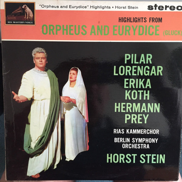 Christoph Willibald Gluck, Pilar Lorengar, Erika Köth, Hermann Prey, Horst Stein, RIAS-Kammerchor, Berliner Symphoniker ~ High lights from Orpheus and Eurydice (Vinyl) - Djungel & Jazz
