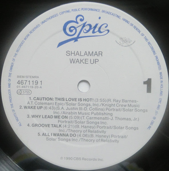 Shalamar ~ Wake Up (Vinyl) - Djungel & Jazz