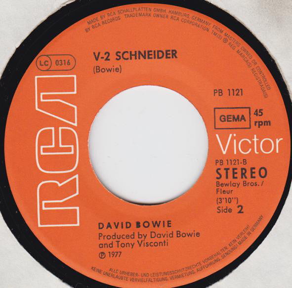 David Bowie : Heroes (7", Single)