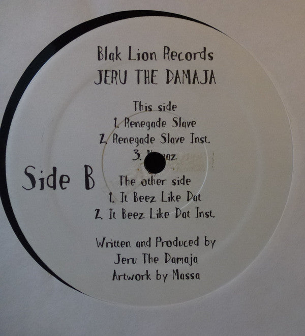 Jeru The Damaja ~ It Beez Like Dat / Renegade Slave (Vinyl) - Djungel & Jazz