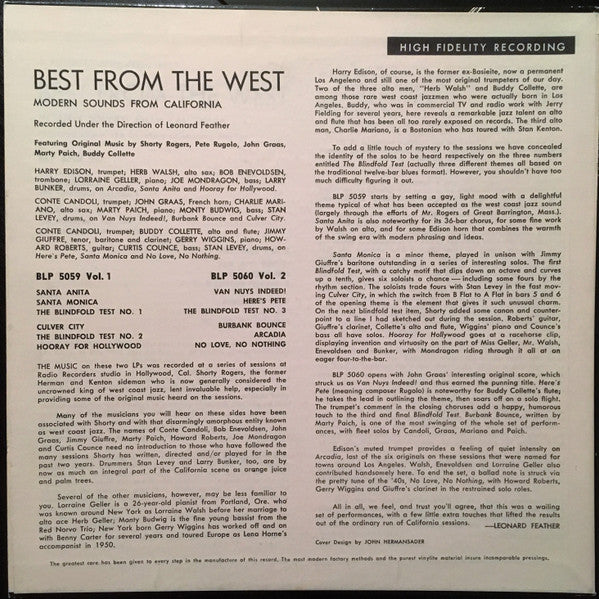 Various ~ Best From The West Vol. 1 • Modern Sounds From California (Vinyl) - Djungel & Jazz