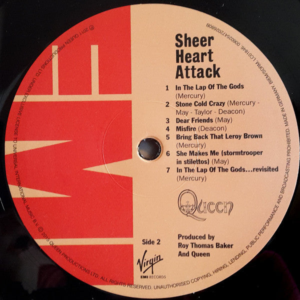 Queen ~ Sheer Heart Attack (Vinyl) - Djungel & Jazz