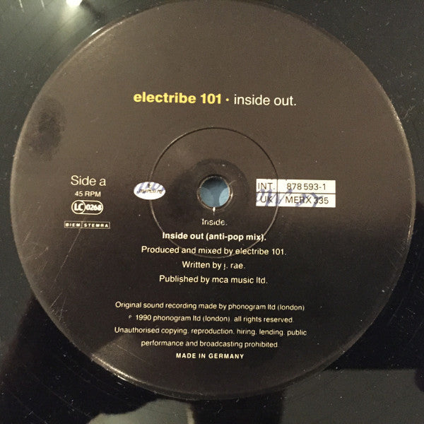 Electribe 101 ~ Inside Out (Vinyl) - Djungel & Jazz
