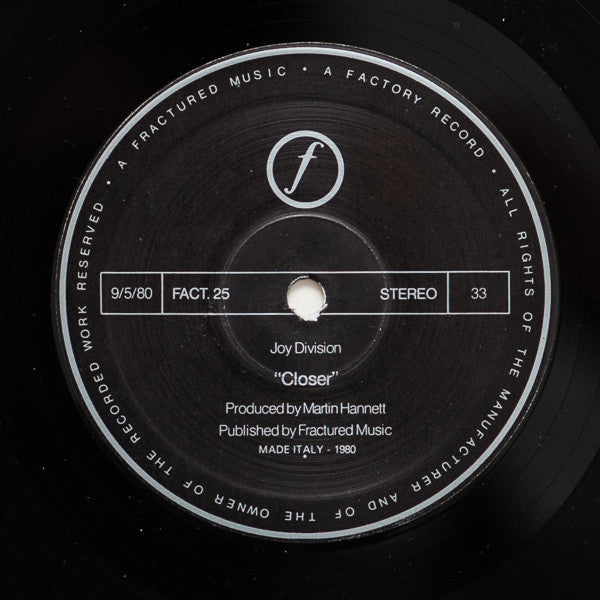 Joy Division ~ Closer (Vinyl) - Djungel & Jazz