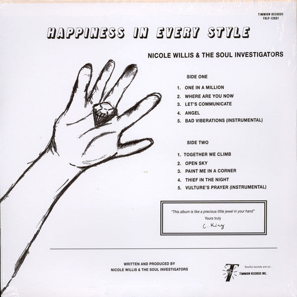 Nicole Willis & The Soul Investigators ~ Happiness In Every Style (Vinyl) - Djungel & Jazz