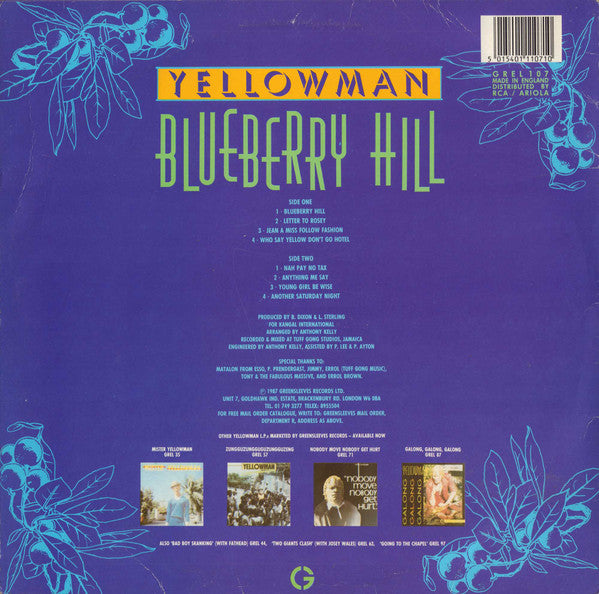 Yellowman ~ Blueberry Hill (Vinyl) - Djungel & Jazz