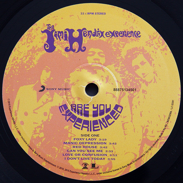 The Jimi Hendrix Experience ~ Are You Experienced (Vinyl) - Djungel & Jazz