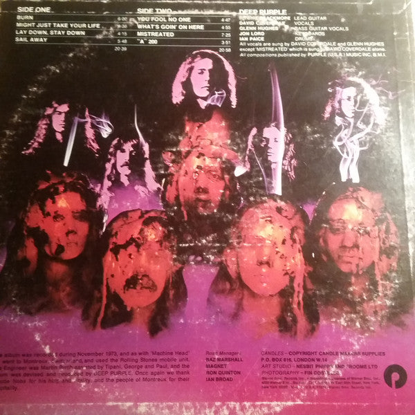 Deep Purple : Burn (LP, Album, Pit)