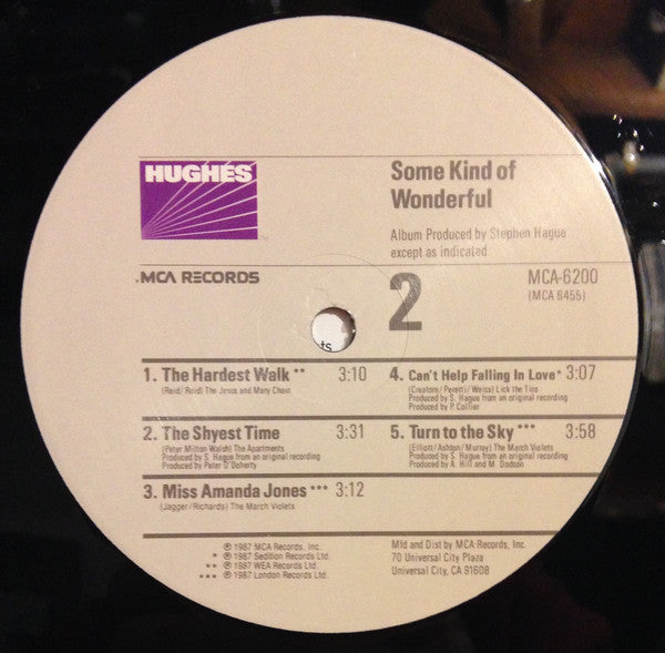 Various ~ Some Kind Of Wonderful (Music From The Motion Picture Soundtrack) (Vinyl) - Djungel & Jazz