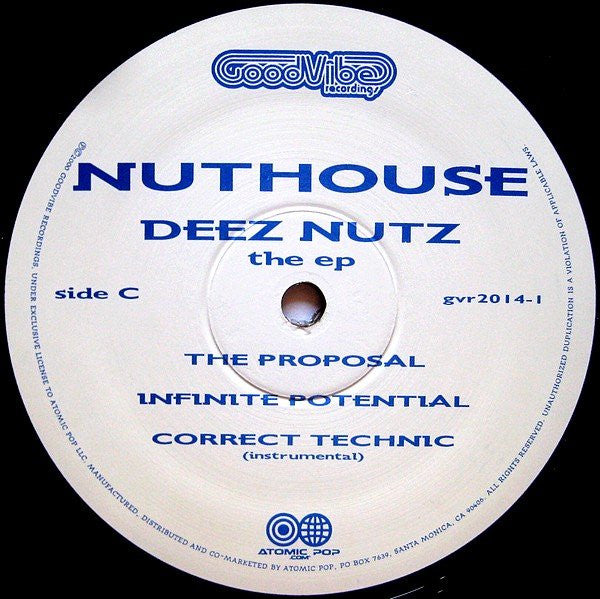 Nuthouse* : Deez Nutz (The EP) (2x12", EP)