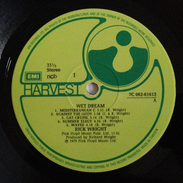 Richard Wright ~ Wet Dream (Vinyl) - Djungel & Jazz