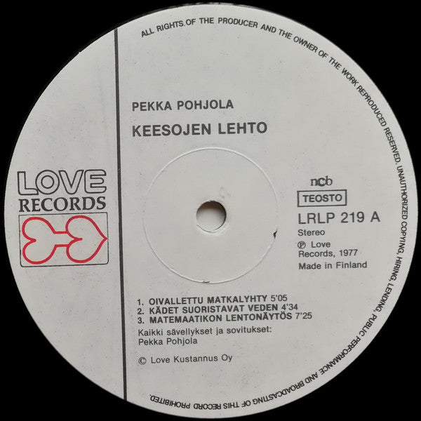 Pekka Pohjola ~ Keesojen Lehto (Vinyl) - Djungel & Jazz