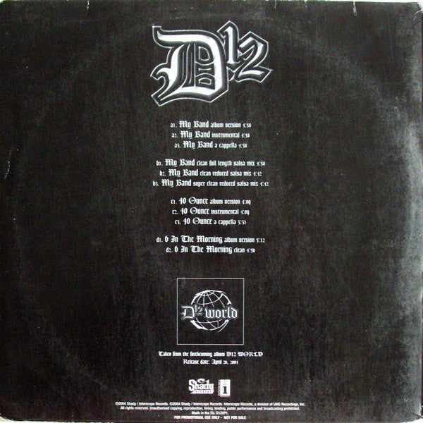 D12 : My Band (2x12", Promo)