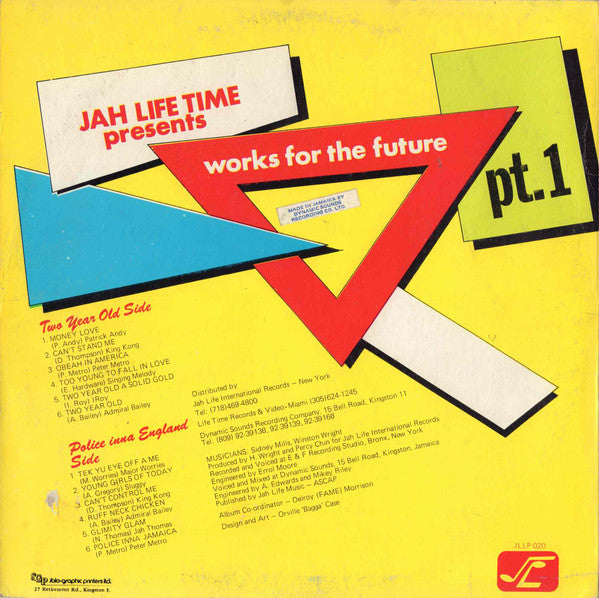 Various : Jah Life Time Presents Works For The ... Future Part 1 (LP, Comp)
