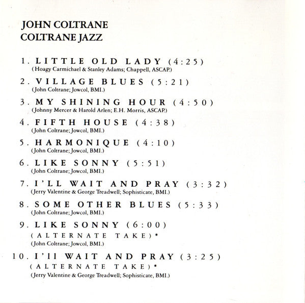 John Coltrane ~ Coltrane Jazz (Vinyl) - Djungel & Jazz