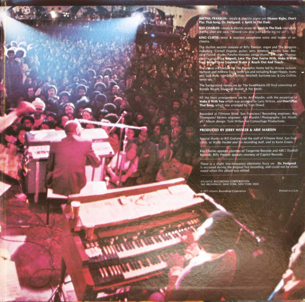 Aretha Franklin ~ Live At Fillmore West (Vinyl) - Djungel & Jazz