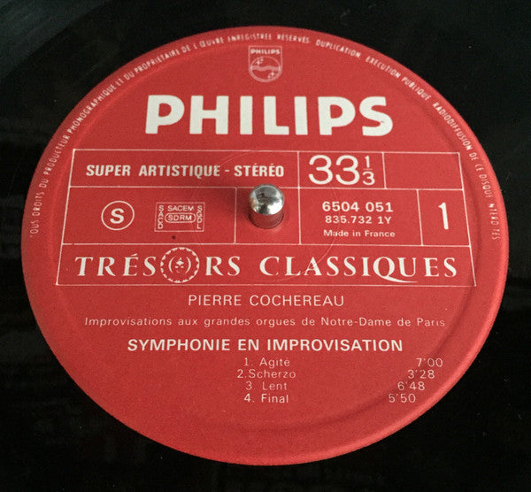 Pierre Cochereau ~ Improvisations Aux Grandes Orgues De Notre-Dame De Paris (Vinyl) - Djungel & Jazz