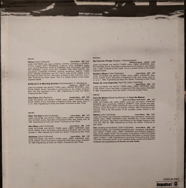 John Coltrane ~ The Best Of John Coltrane - His Greatest Years (Vinyl) - Djungel & Jazz