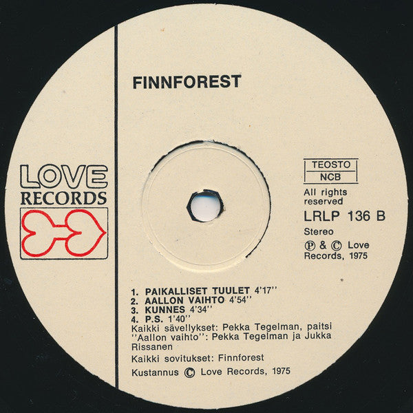 Finnforest ~ Finnforest (Vinyl) - Djungel & Jazz