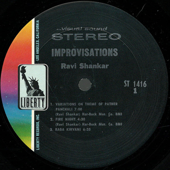 Ravi Shankar ~ Improvisations And Theme From Pather Panchali (Vinyl) - Djungel & Jazz