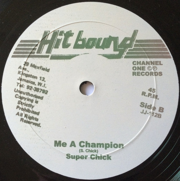 Barrington Levy / Super Chick : Mr. Money Man / Me A Champion (10", RE)