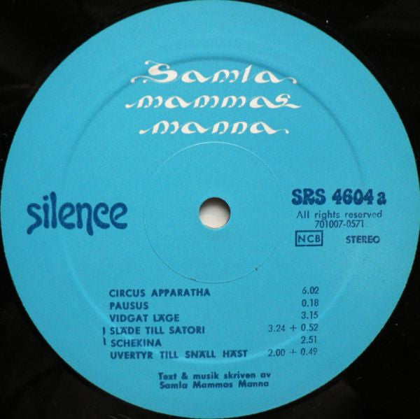 Samla Mammas Manna : Samla Mammas Manna (LP, Album, RE)
