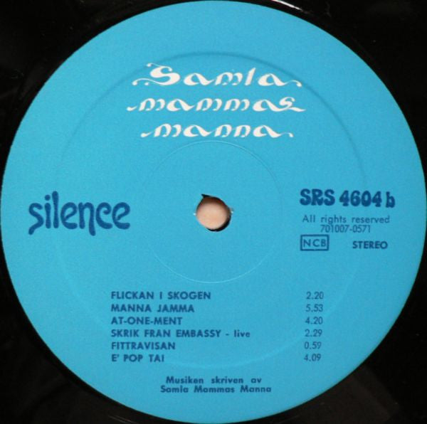 Samla Mammas Manna : Samla Mammas Manna (LP, Album, RE)