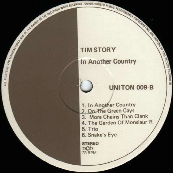 Tim Story ~ In Another Country (Vinyl) - Djungel & Jazz