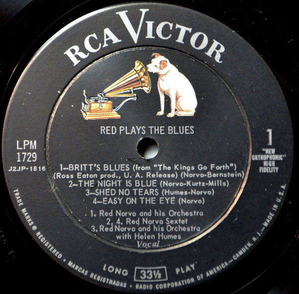 Red Norvo ~ Red Plays The Blues (Vinyl) - Djungel & Jazz