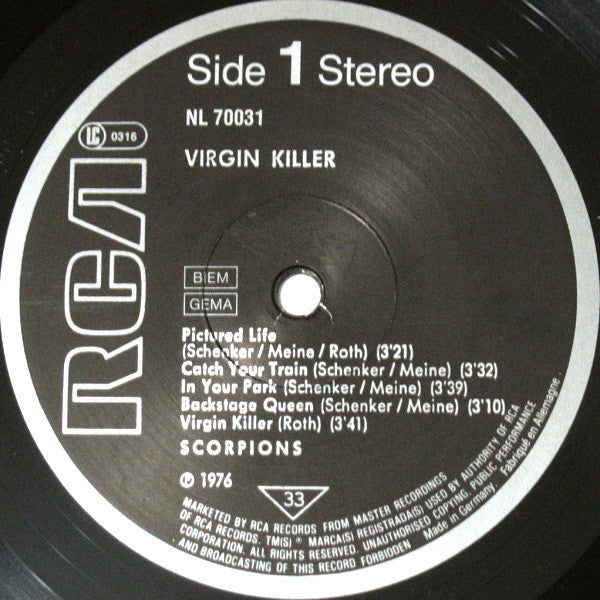 Scorpions : Virgin Killer (LP, Album, RE)