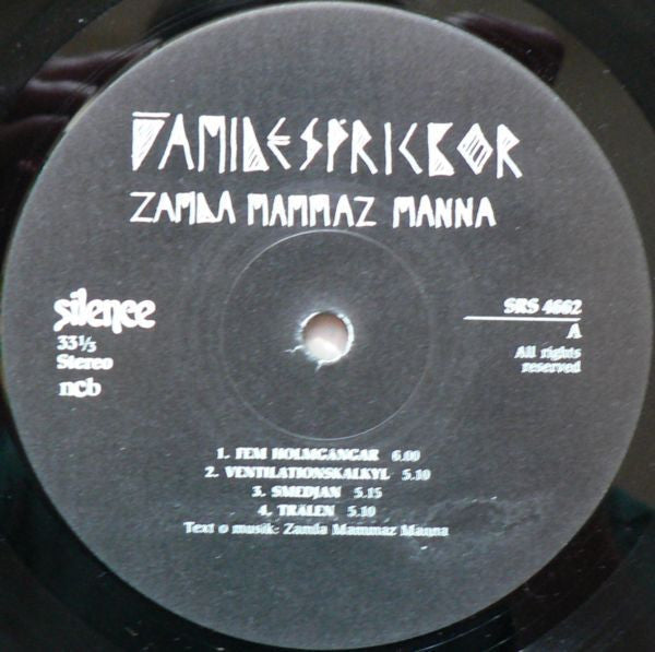Zamla Mammaz Manna : Familjesprickor (LP, Album)