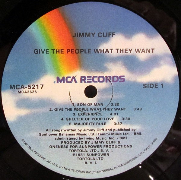 Jimmy Cliff ~ Give The People What They Want (Vinyl) - Djungel & Jazz