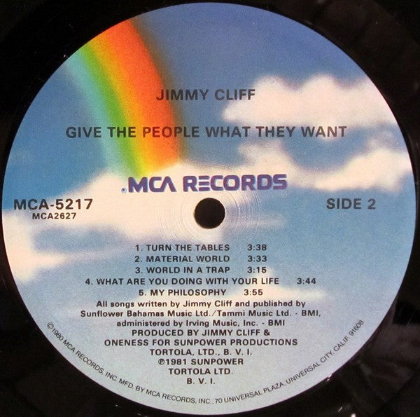 Jimmy Cliff ~ Give The People What They Want (Vinyl) - Djungel & Jazz