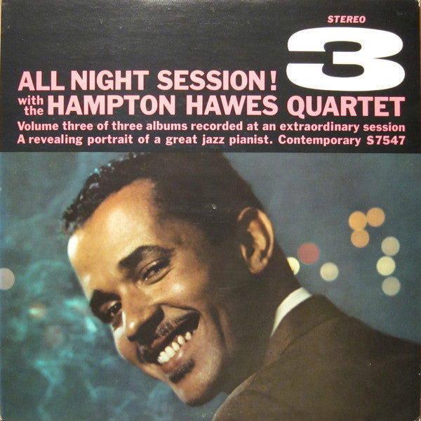 Hampton Hawes Quartet ~ All Night Session, Vol. 3 (Vinyl) - Djungel & Jazz