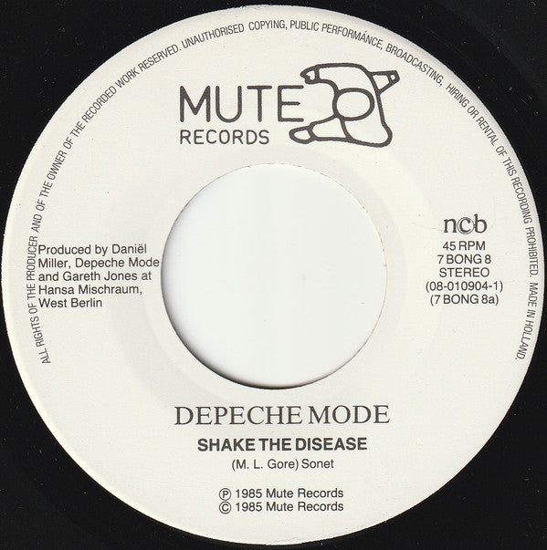 Depeche Mode : Shake The Disease (7", Single)