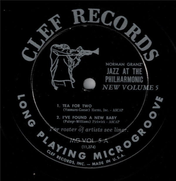 Jazz At The Philharmonic ~ Norman Granz' Jazz At The Philharmonic New Volume 5 (Formerly Vols. 7, 10 and 11) (Vinyl) - Djungel & Jazz