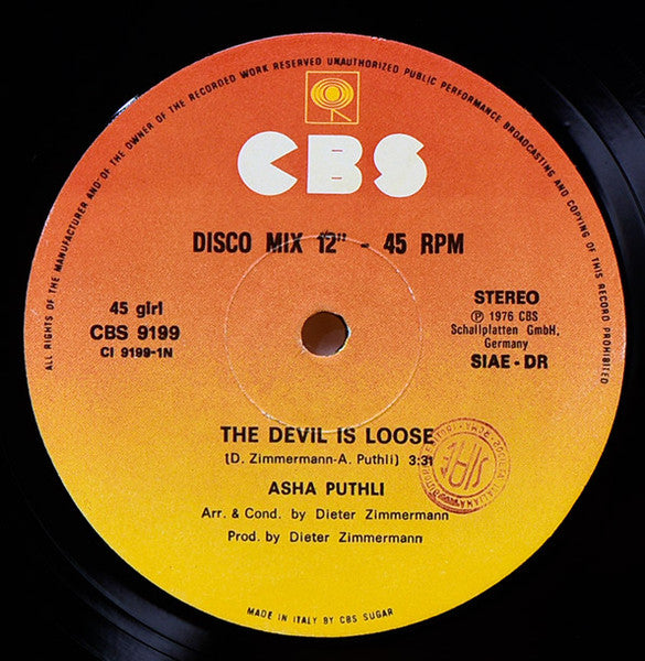 Asha Puthli : The Devil Is Loose / Flying Fish (12")